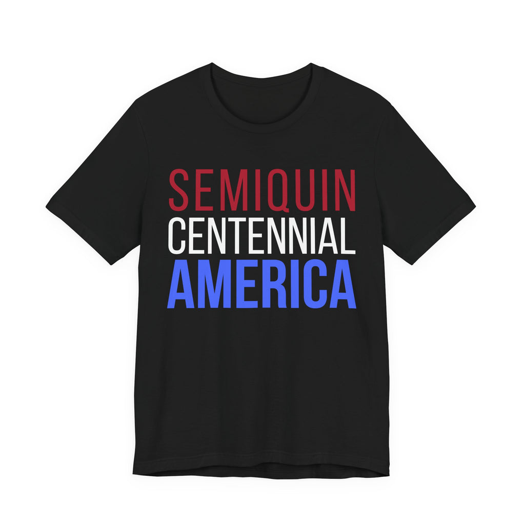 Semiquincentennial America Tee — Patriotic Red White Blue Graphic T-Shirt