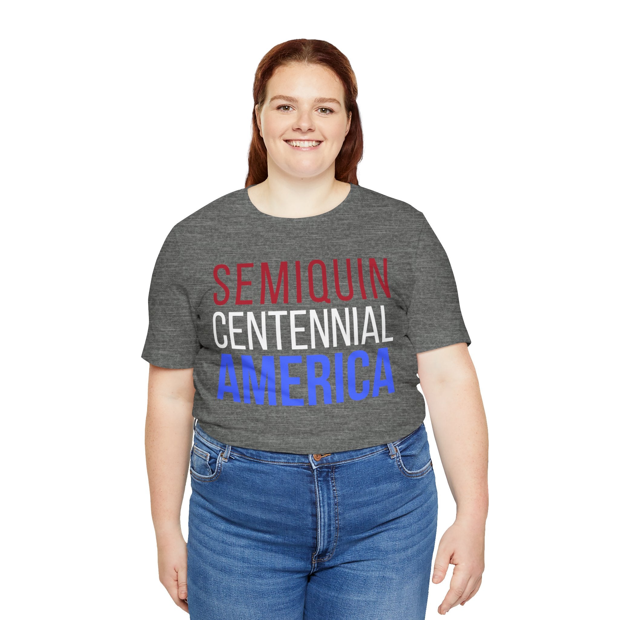 Semiquincentennial America Tee — Patriotic Red White Blue Graphic T-Shirt