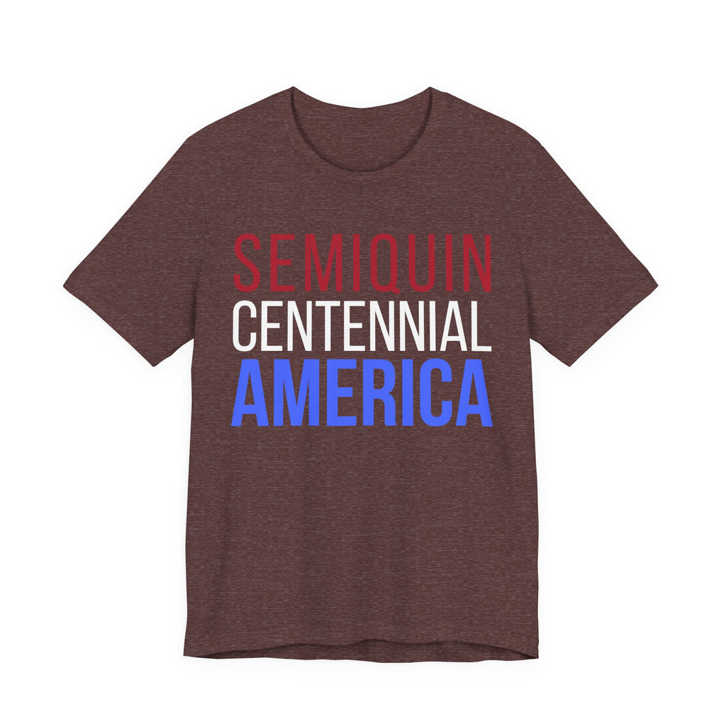 Semiquincentennial America Tee — Patriotic Red White Blue Graphic T-Shirt