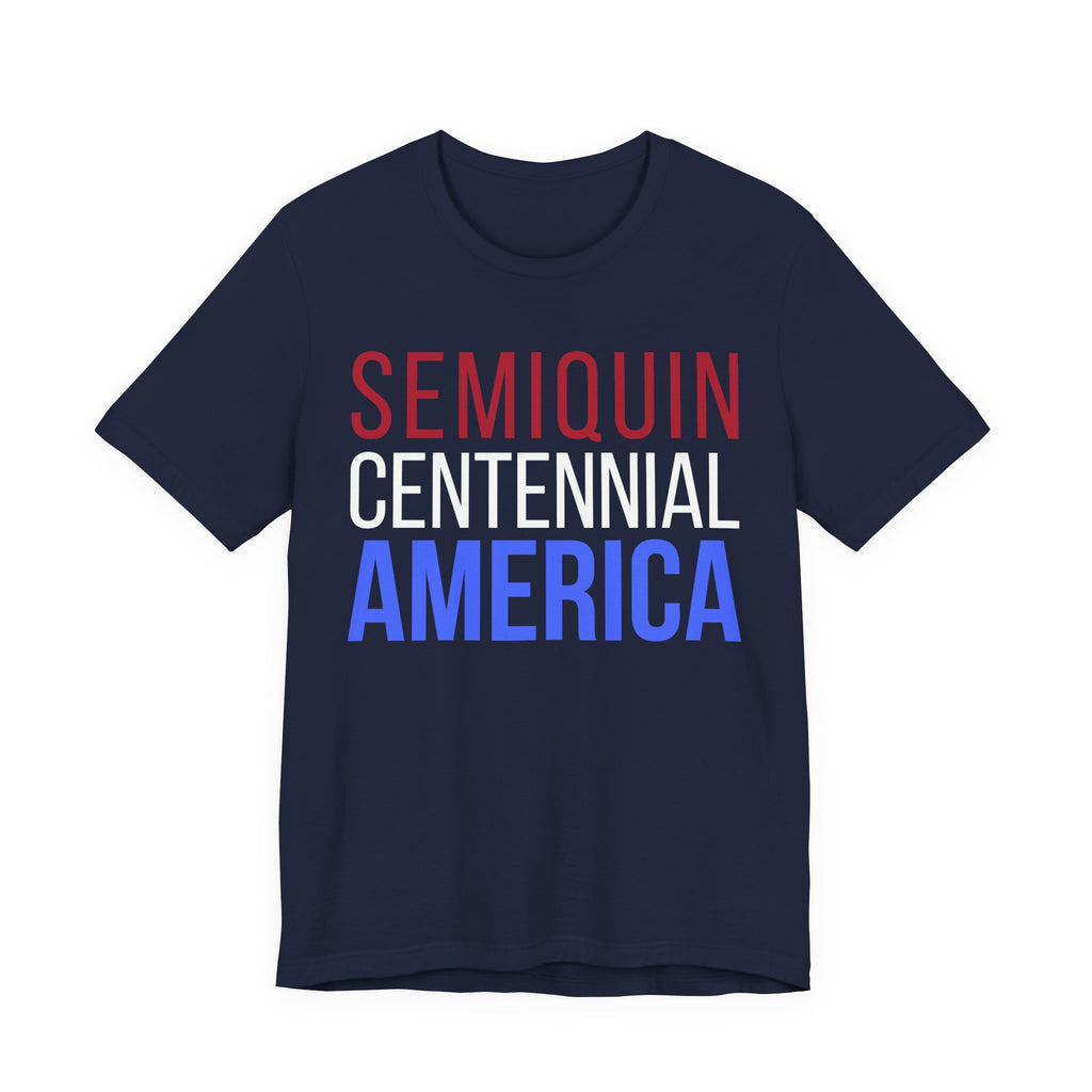 Semiquincentennial America Tee — Patriotic Red White Blue Graphic T-Shirt