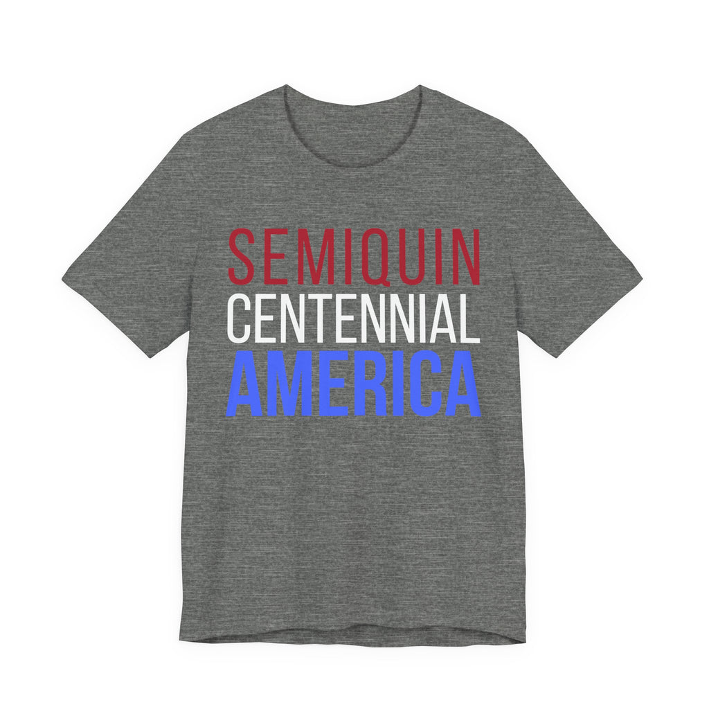 Semiquincentennial America Tee — Patriotic Red White Blue Graphic T-Shirt
